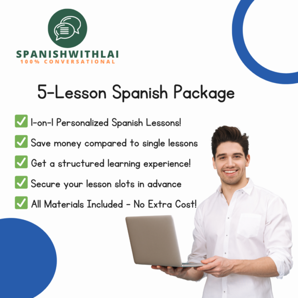 5-Lesson Spanish Package